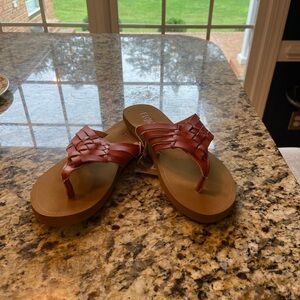 Flojos Tan Woven Sandals